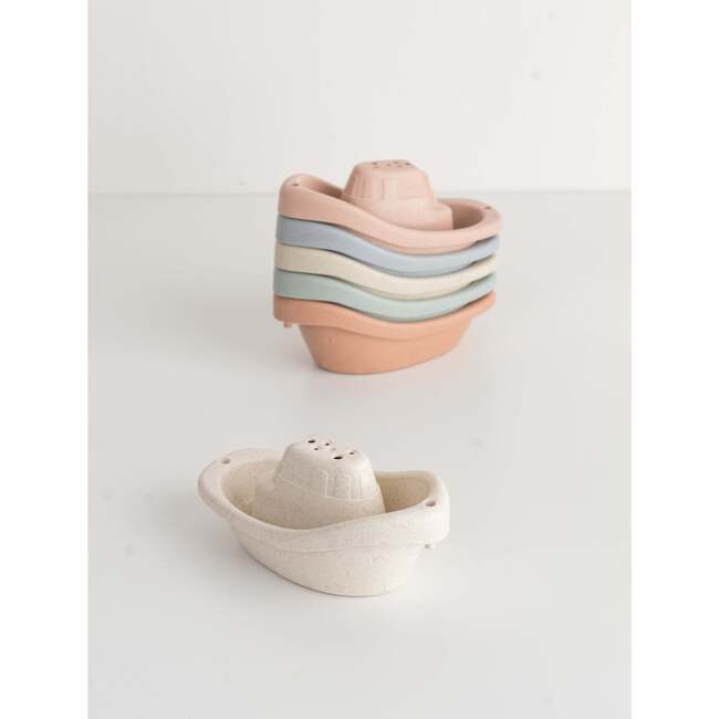 Wheat Straw Boat Toy Set Natural - Bath Toys - 2