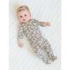 Peyton Zipper Sleeper Chicory Floral / Navy - Footie Pajamas - 6