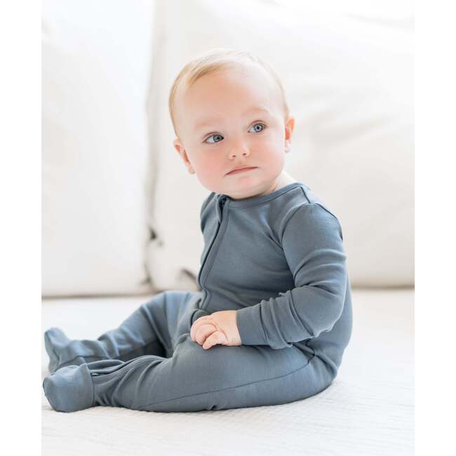 Peyton Zipper Sleeper Ivory - Footie Pajamas - 5