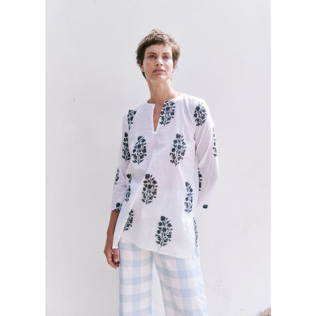 Primavera Tunic, Aneeza Print - Blouses - 2
