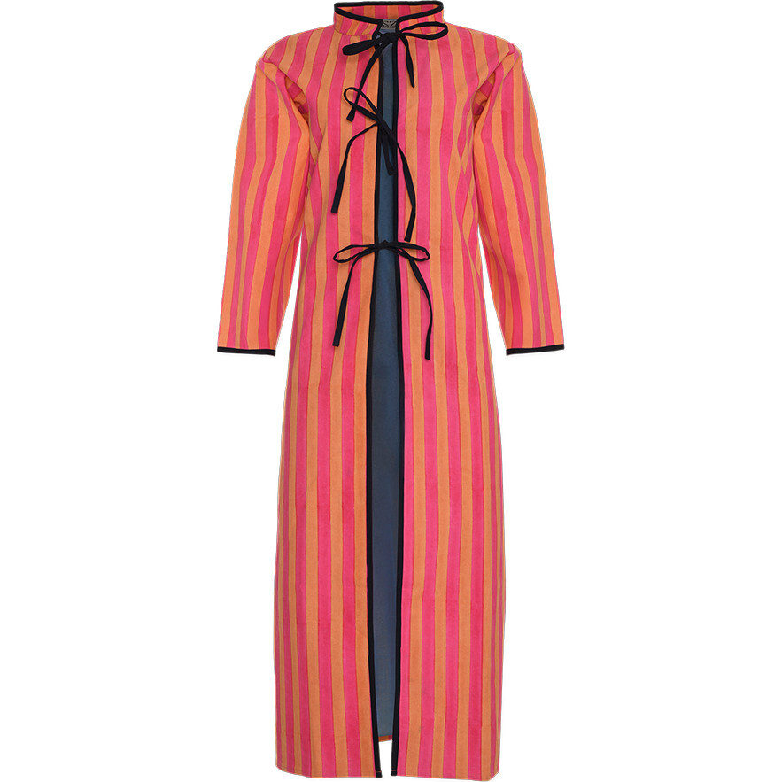 Elsa Summer Coat, Thick Stripes - Cover-Ups - 1