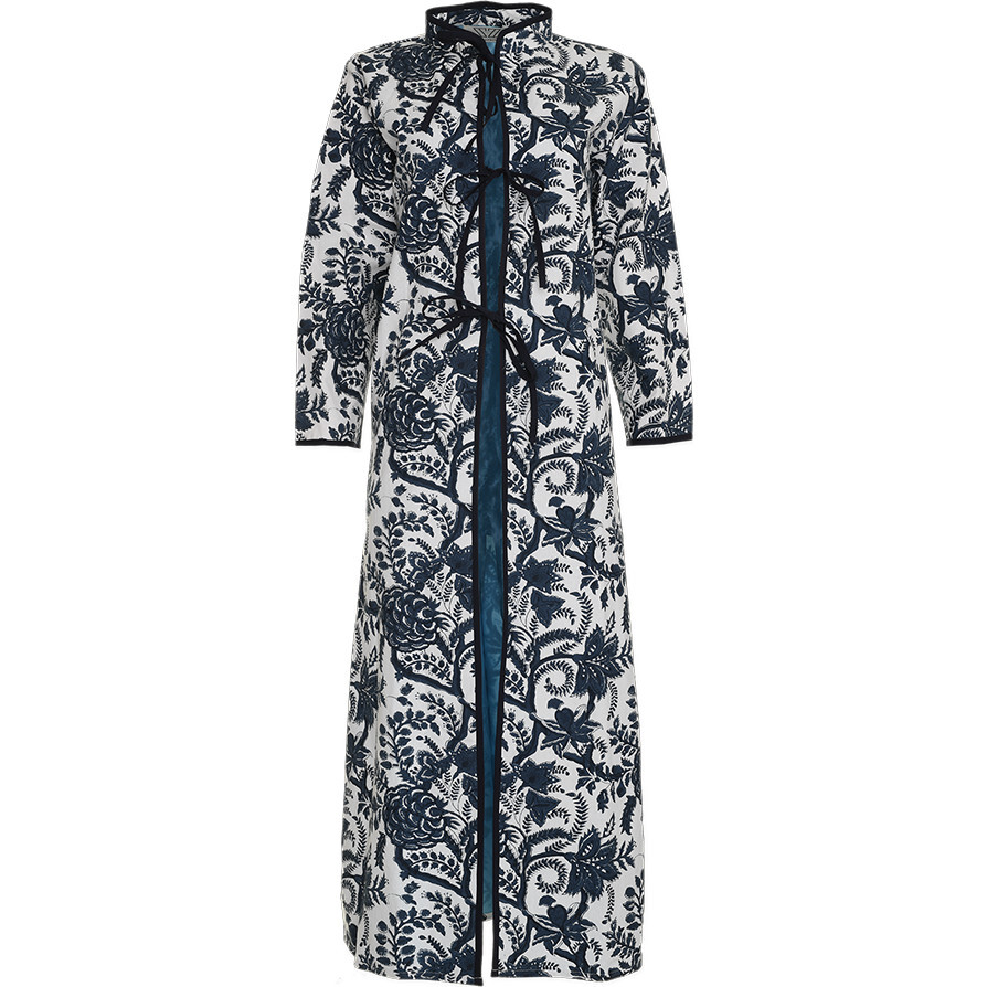 Elsa Summer Coat, Big Phool Print - Cover-Ups - 1
