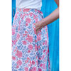 Long Wrap Skirt, Simi Print - Skirts - 4