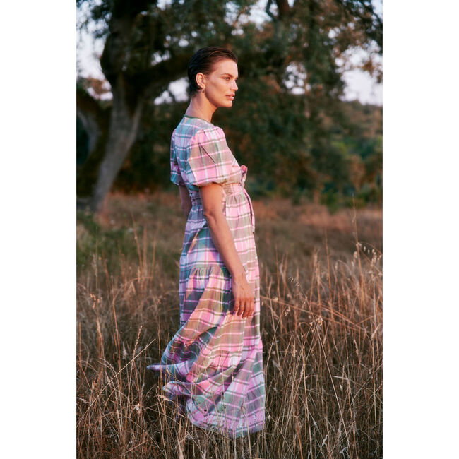Emily Dress, Tartan Print - Dresses - 4
