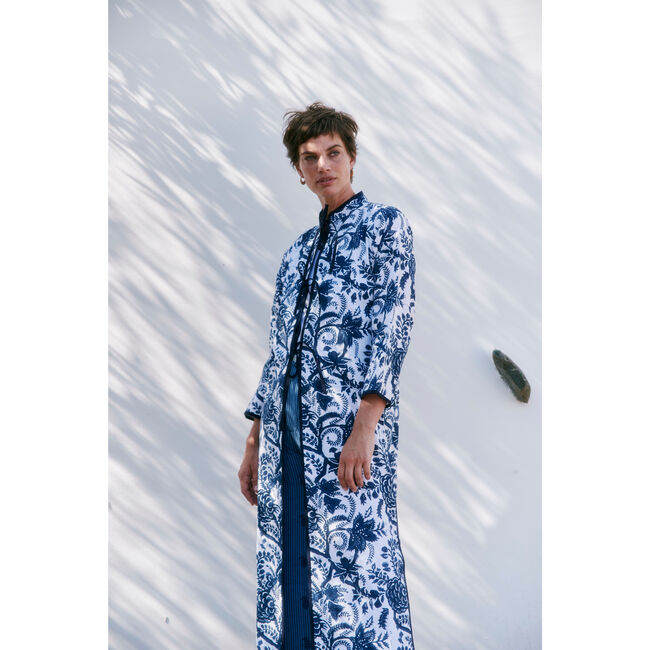 Elsa Summer Coat, Big Phool Print - Cover-Ups - 2