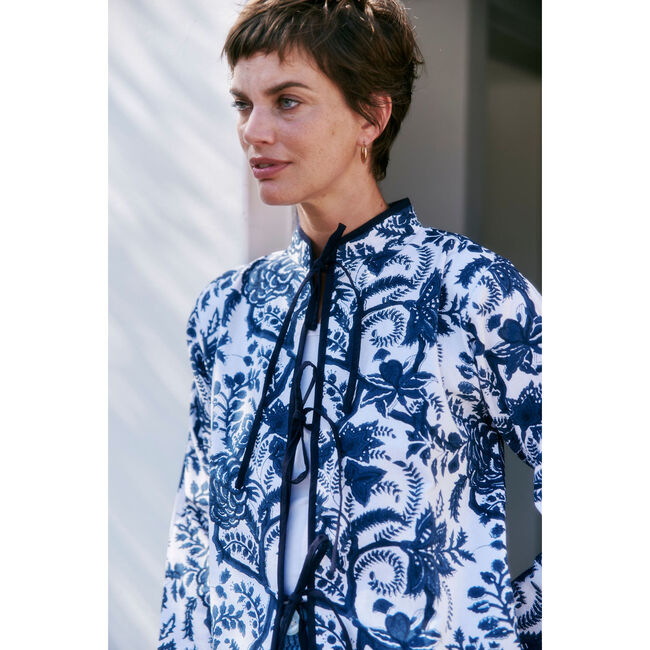 Elsa Summer Coat, Big Phool Print - Cover-Ups - 3