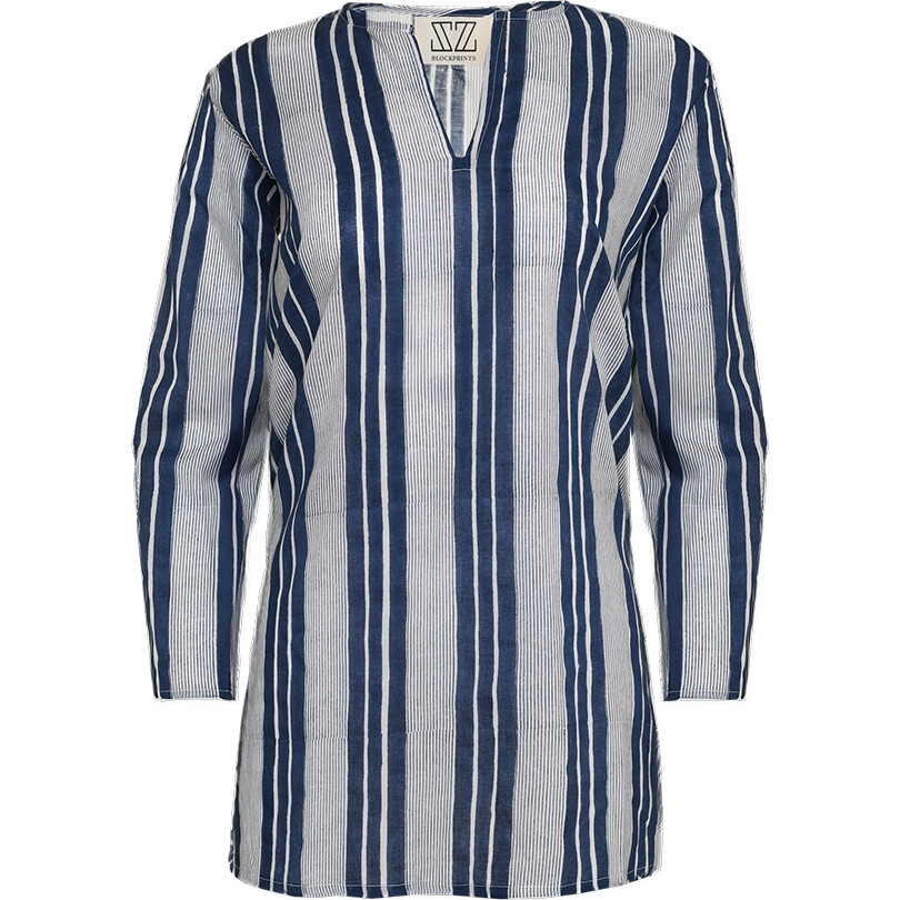 Primavera Tunic, Seaside Stripes - Blouses - 1