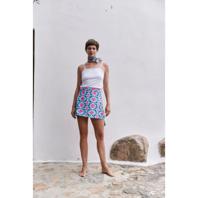 Shanti Mini Skirt in Lisbon Print - Skirts - 3