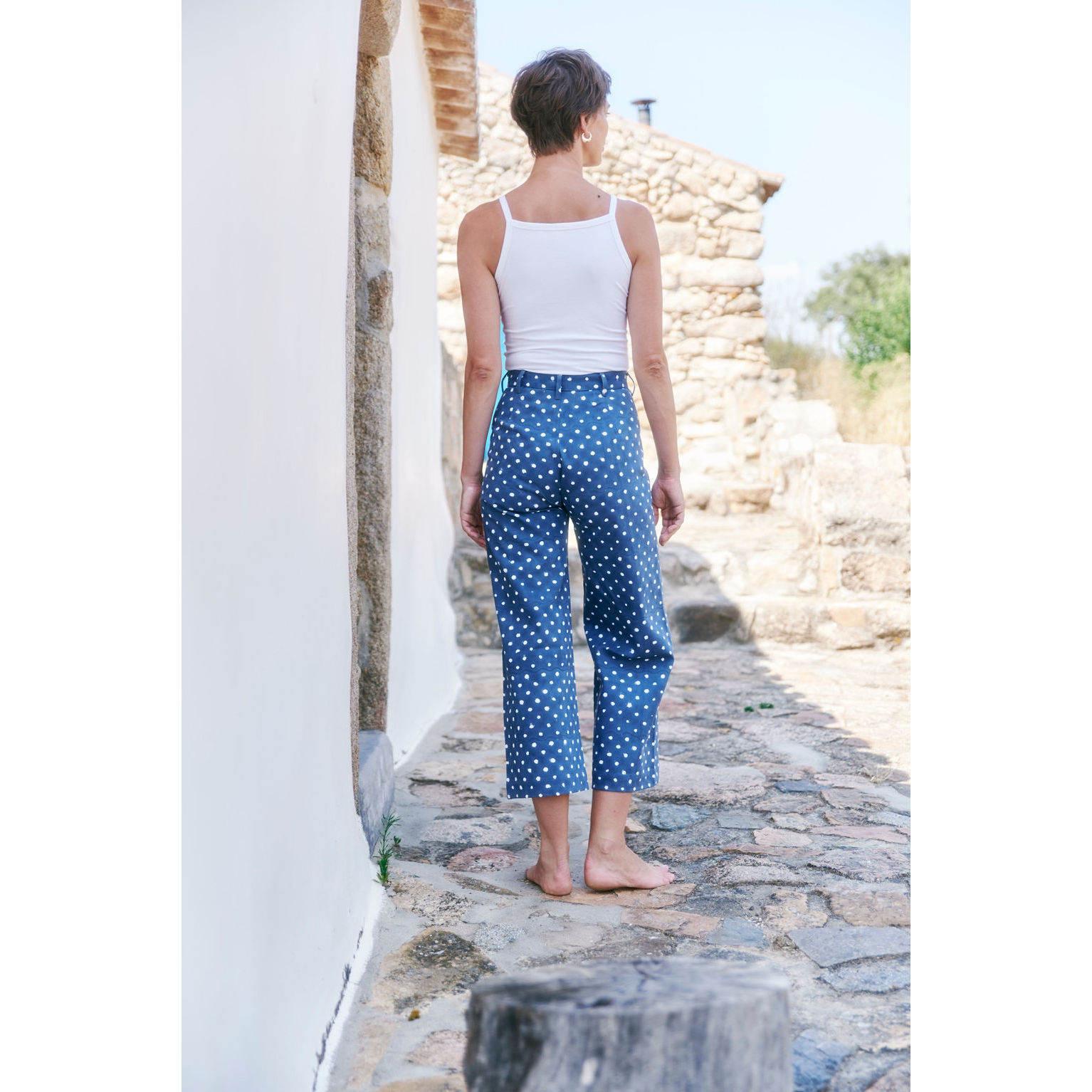 Disco Pants, Polka Dots - SZ Blockprints Bottoms | Maisonette