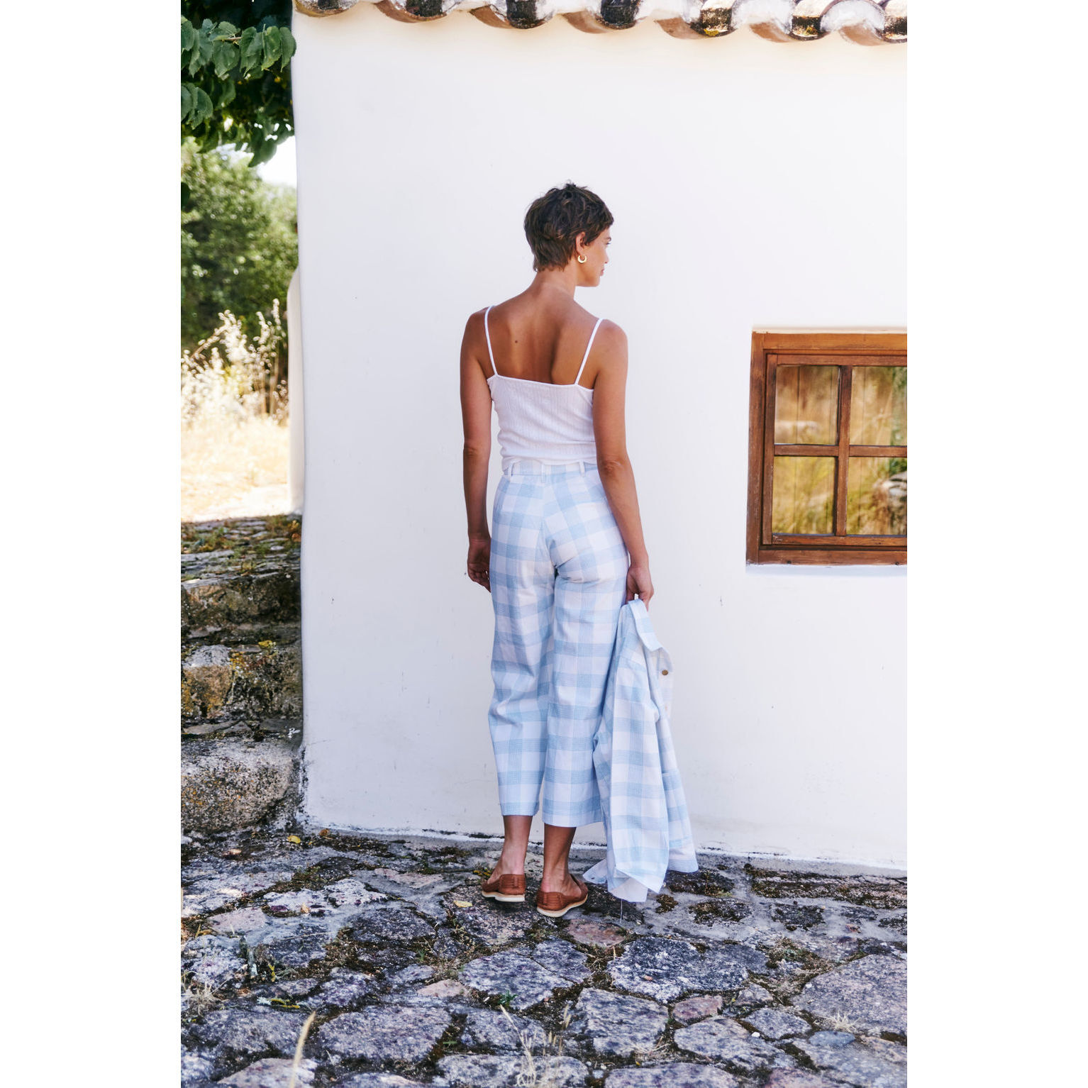 Disco Pants, Weave Print - SZ Blockprints Bottoms | Maisonette
