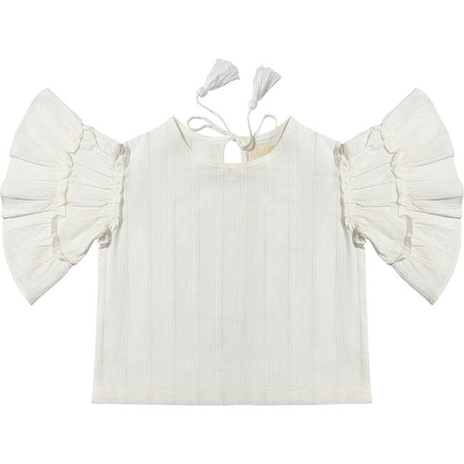 Penny Blouse, White - Blouses - 1