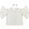 Penny Blouse, White - Blouses - 1 - thumbnail