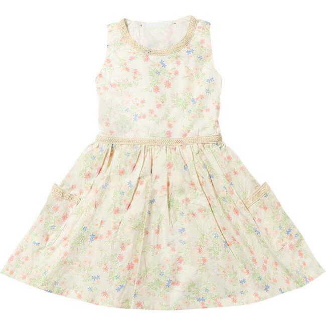 Nina Dress, Pink Meadow Flowers - Dresses - 1