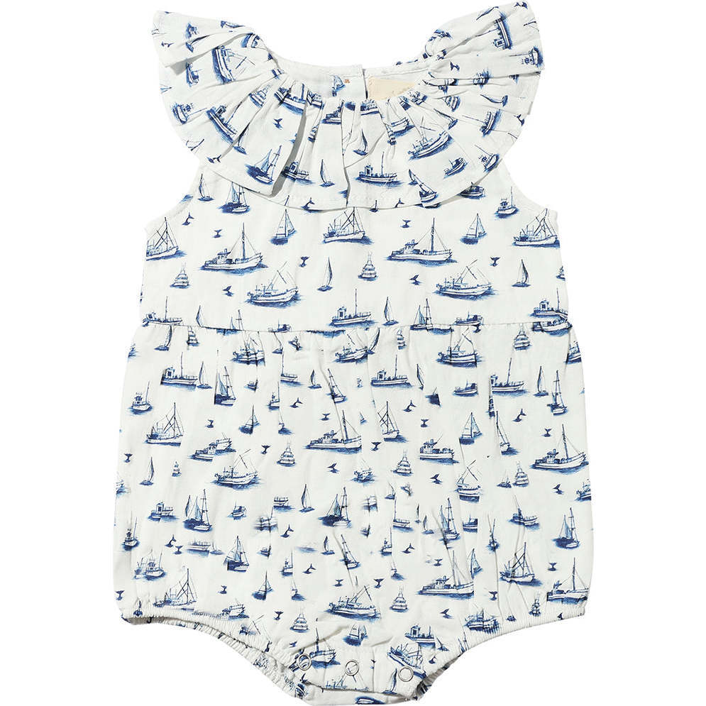 Maya Bubble, Nautical Boats - Rompers - 1
