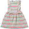 Maria Dress, Pink Aqua Terry Stripe - Dresses - 1 - thumbnail
