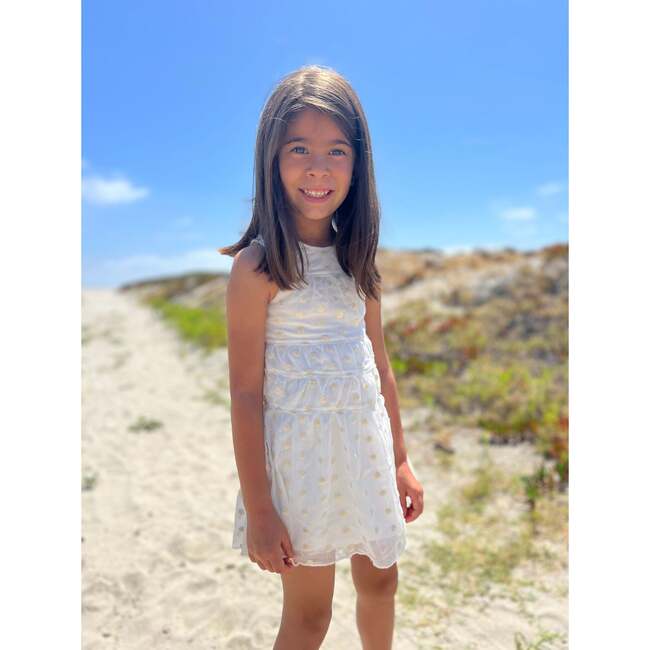 Marley Dress, Ivory Mesh Daisy - Dresses - 2