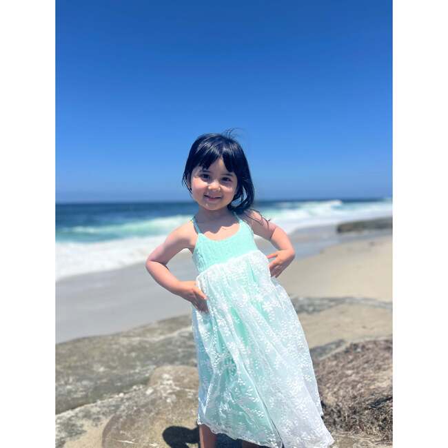 Marin Reversible Dress, Aqua - Dresses - 2