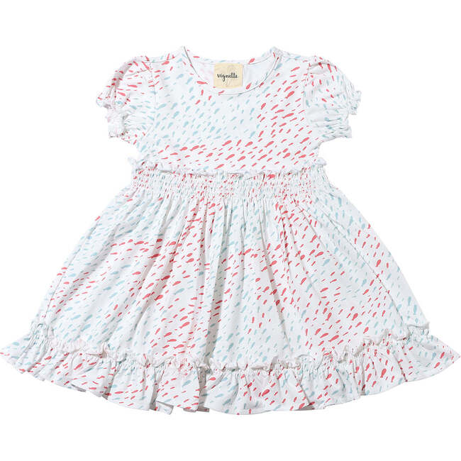 Keely Dress, Coral Aqua Dress