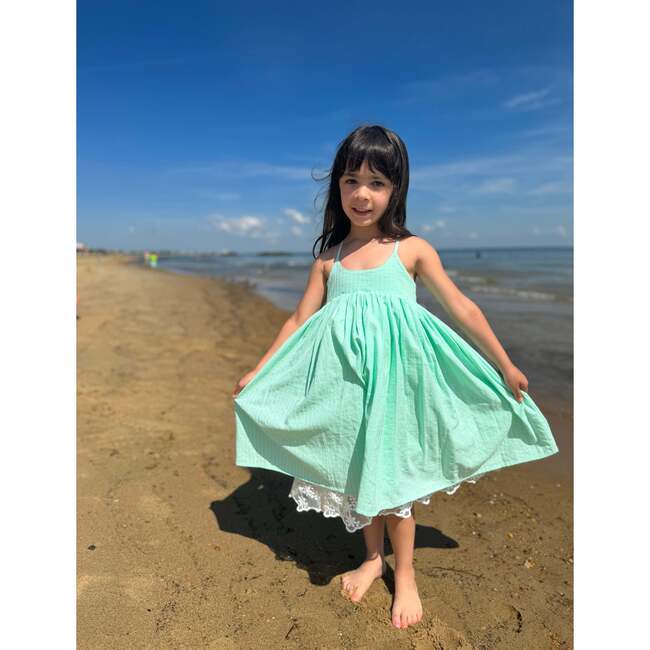 Marin Reversible Dress, Aqua - Dresses - 3