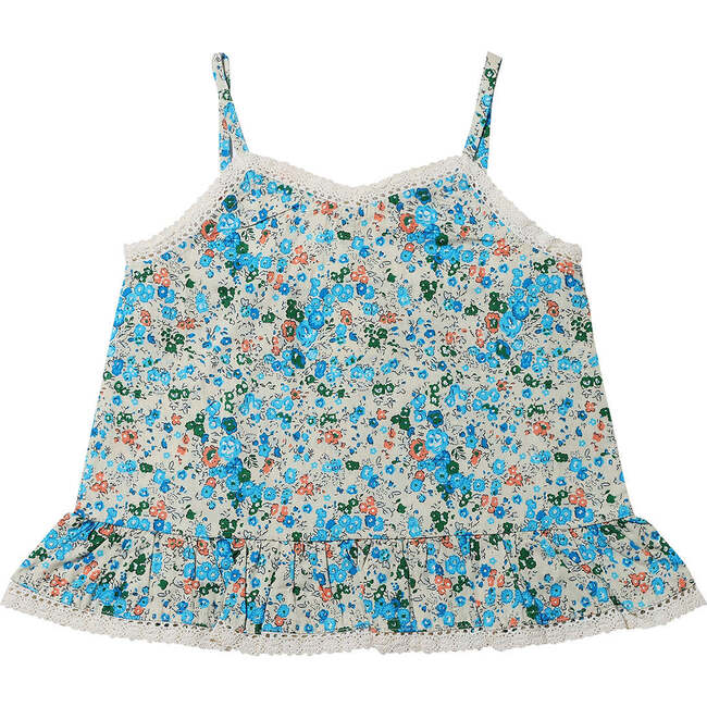 Lillian Tank, Blue Floral