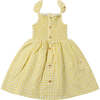 Jill Dress, Yellow Gingham - Dresses - 1 - thumbnail