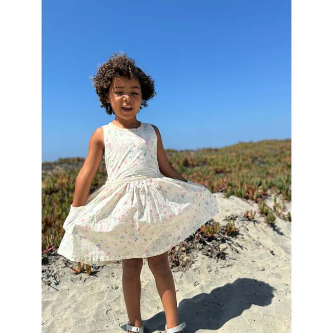 Nina Dress, Pink Meadow Flowers - Dresses - 3