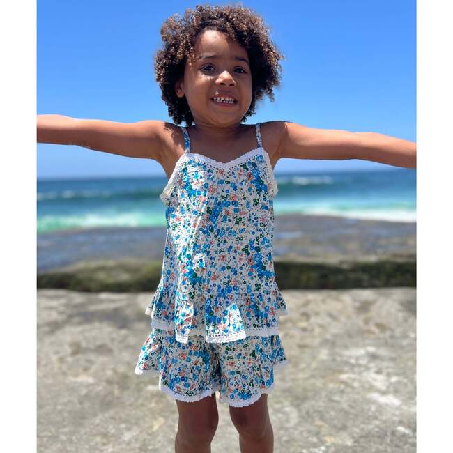 Liv Shorts, Blue Floral - Shorts - 2