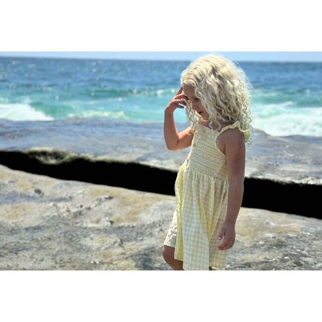 Jill Dress, Yellow Gingham - Dresses - 2