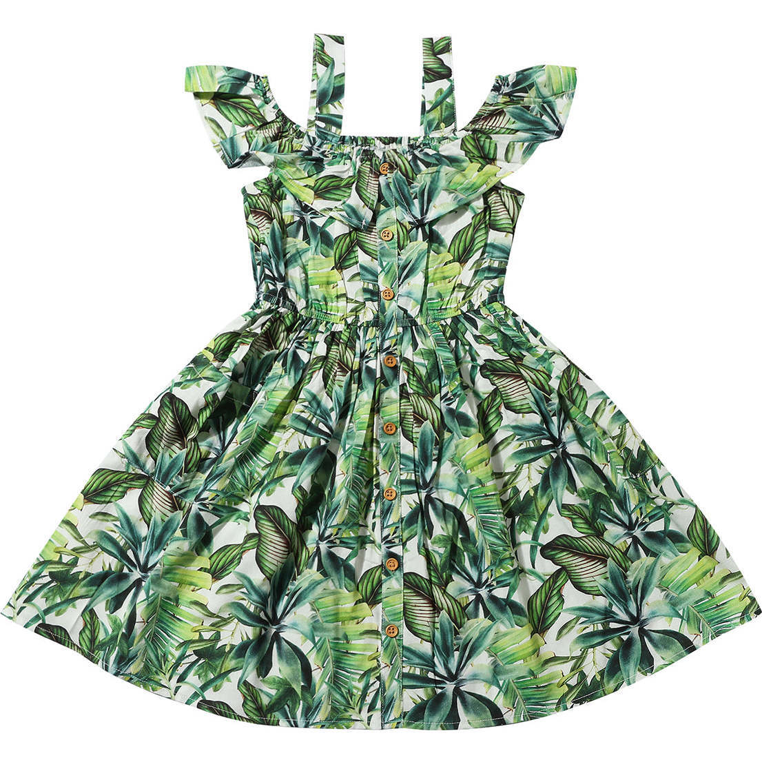 Ivy Dress, Tropical Fronds - Dresses - 1
