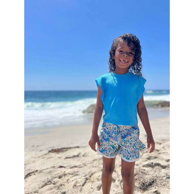 Liv Shorts, Blue Floral - Shorts - 3
