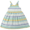 Emma Dress, Blue and Yellow Stripe - Dresses - 1 - thumbnail
