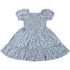 Dehlia Dress, Blue Meadow Flowers - Dresses - 1 - thumbnail