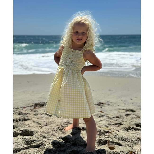 Jill Dress, Yellow Gingham - Dresses - 3