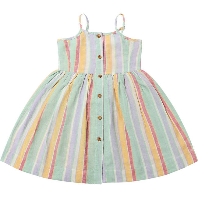 Brooklyn Dress, Berry Aqua Stripe