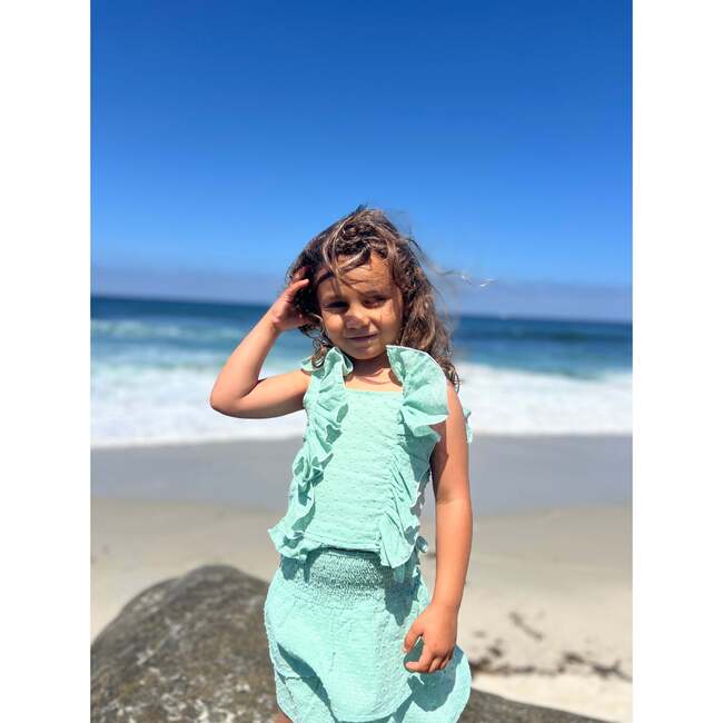 Elizabeth Blouse, Seafoam Green - Blouses - 2