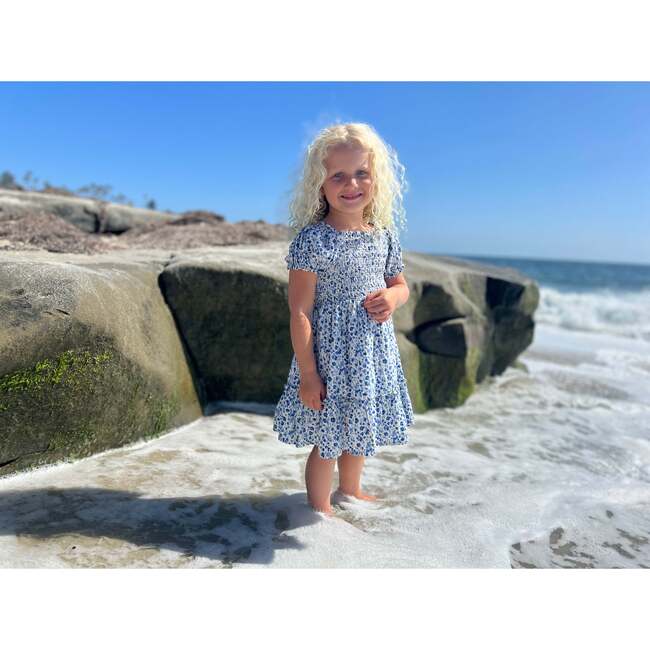 Dehlia Dress, Blue Meadow Flowers - Dresses - 2