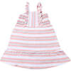 Ameera Dress, Pink Retro Stripe - Dresses - 1 - thumbnail