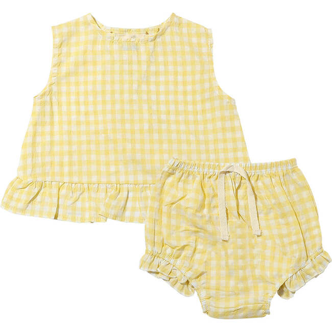 Aria Set, Yellow Plaid