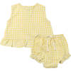 Aria Set, Yellow Plaid - Dresses - 1 - thumbnail