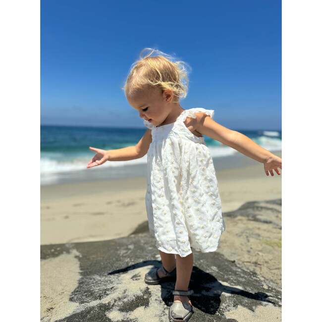 Georgie Dress, Ivory Mesh Daisy - Dresses - 3