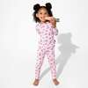 Easter Bunny Pink Bamboo Kids Pajamas, Pink - Pajamas - 2