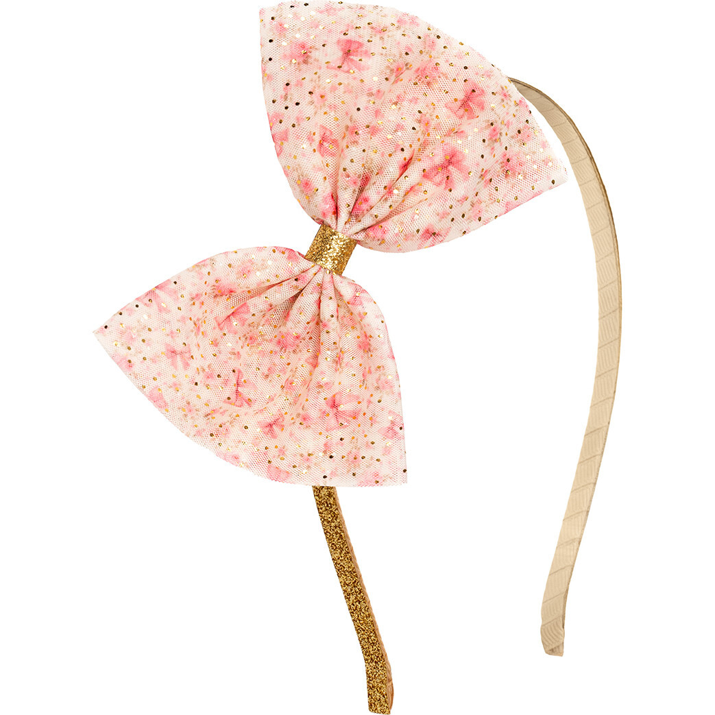 Ditsy Floral Tulle Bow Headband, Multi - Headbands - 1