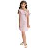 Petulla Off Shoulder Ruffle Dress, Purple - Dresses - 3