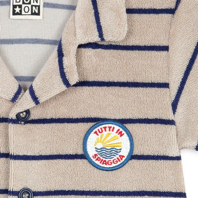 Terrycloth Striped Lilo Romper - Rompers - 2