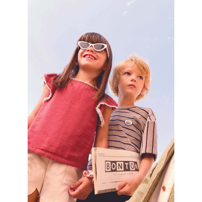 Terrycloth Striped Livio T-shirt - T-Shirts - 6