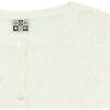 Openwork Hearts Lilou Cardigan, Ecru - Cardigans - 2
