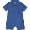 Mediterranean Blue Lewis Polo Romper - Rompers - 1 - thumbnail