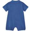 Mediterranean Blue Lewis Polo Romper - Rompers - 3