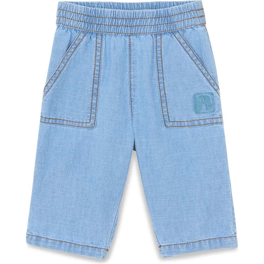 Light Chambray Darius Baby Pants - Pants - 1