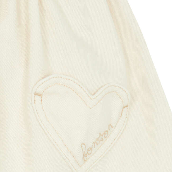 Heart-Pocket Douchka Skirt, Marshmallow - Skirts - 3